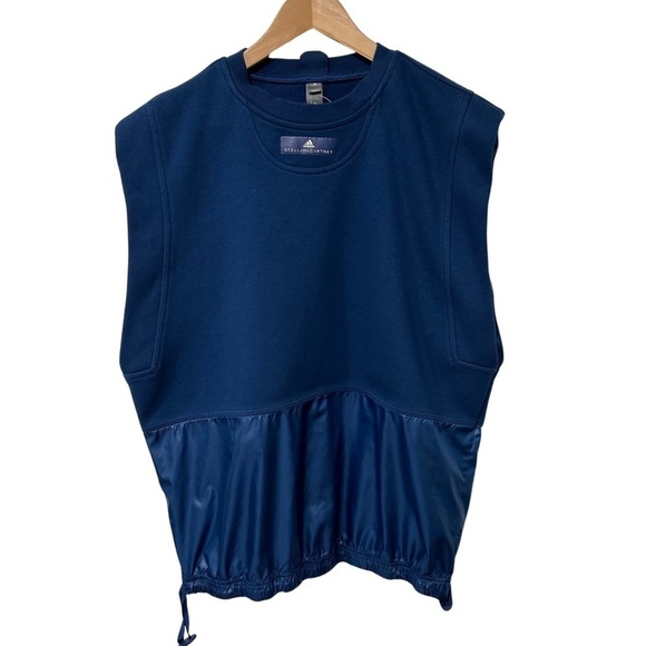 Stella McCartney x Adidas Sweatshirt Vest Blue Size Medium - Picture 2 of 8